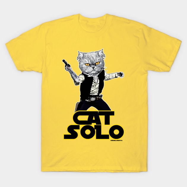 Cat solo T-Shirt by darklordpug